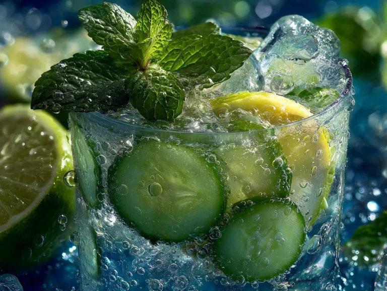 Cucumber Mint Sparkling Summer Drink