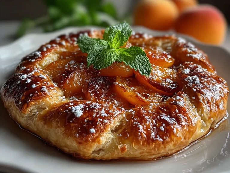 Fresh Apricot Galette (Honey Glaze)