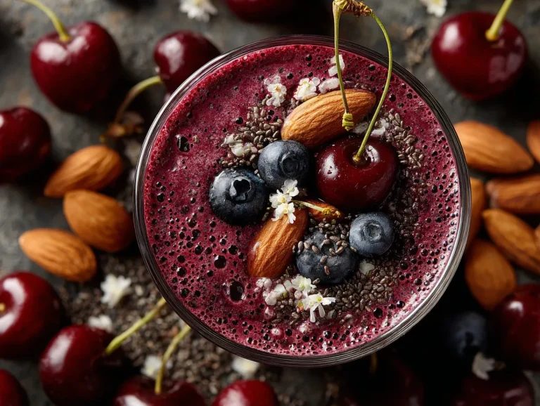 Fresh Cherry & Almond Protein Smoothie