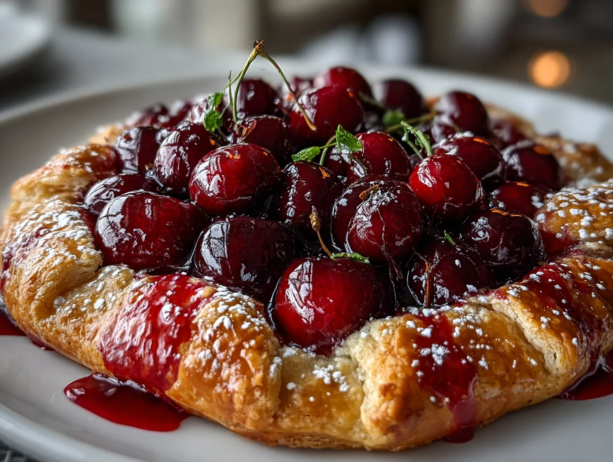Fresh Cherry Protein Galette