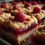 Fresh Raspberry Protein Crumb Bars