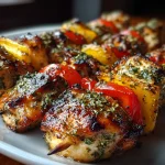 Grilled Lemon Herb Chicken Kabobs