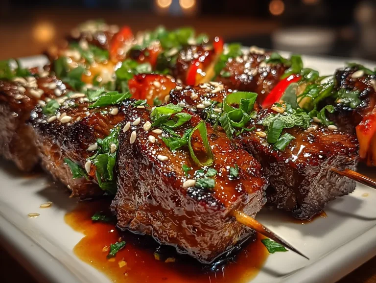 Grilled Teriyaki Beef Skewers