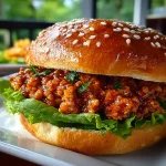 Ground Turkey Summer Sloppy Joes (Lettuce Wrapped)