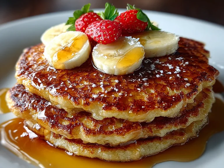 Healthy Banana Oat Blender Pancakes