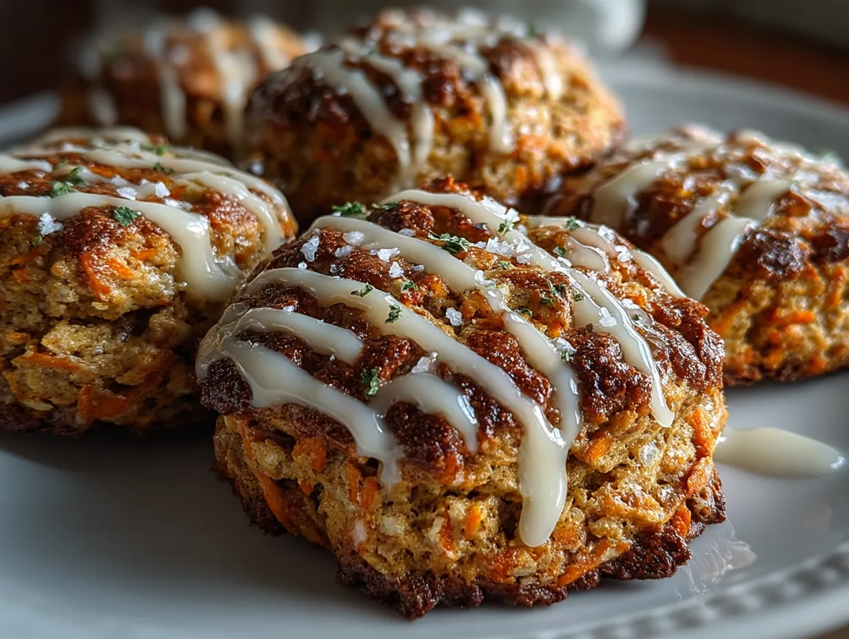 Serving Healthy Carrot Cake Breakfast Cookies