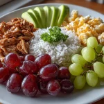 Healthy School Lunch Bento Box (Turkey/Grapes)
