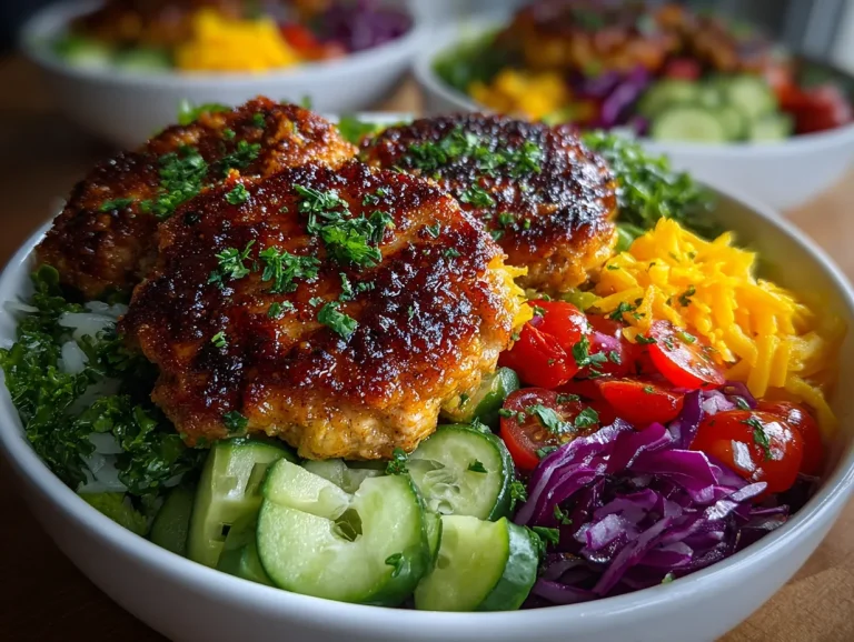 Healthy Turkey Burger Bowls