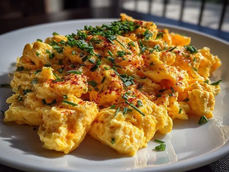 High Protein Cottage Cheese Scrambled Eggs