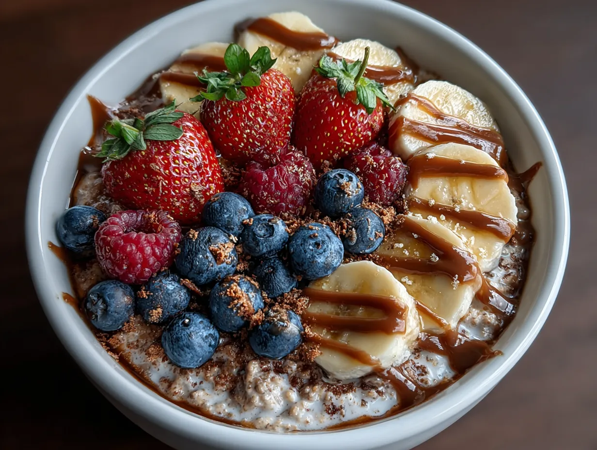 High Protein Mocha Overnight Oats