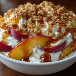 High Protein Peach and Honey Parfait