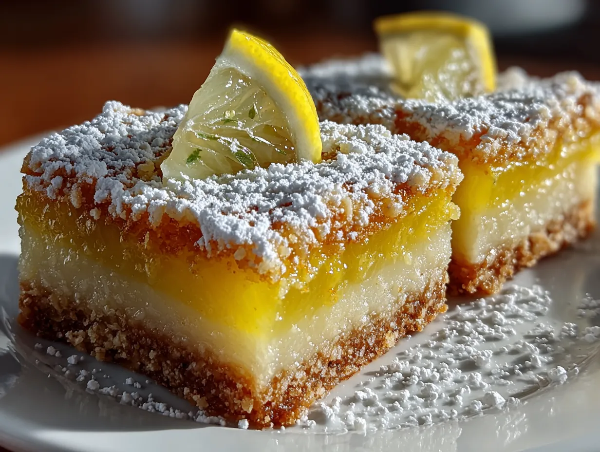 Lemon Bars with Oat Shortbread Crust