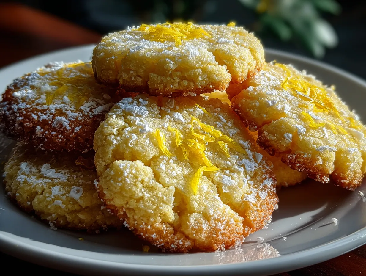 Lemon Zest Healthy Sugar Cookies