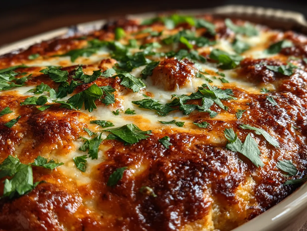 Low Calorie Chicken Enchilada Bake