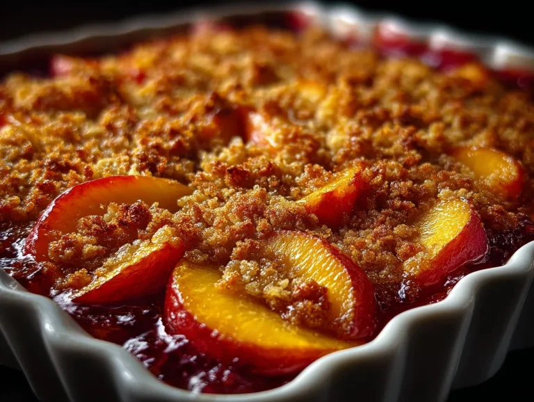Old-Fashioned Fresh Peach Crisp (Low Sugar)