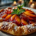 Peach Galette with Low Carb Crust