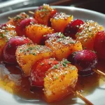 Peach & Honey Fruit Skewers