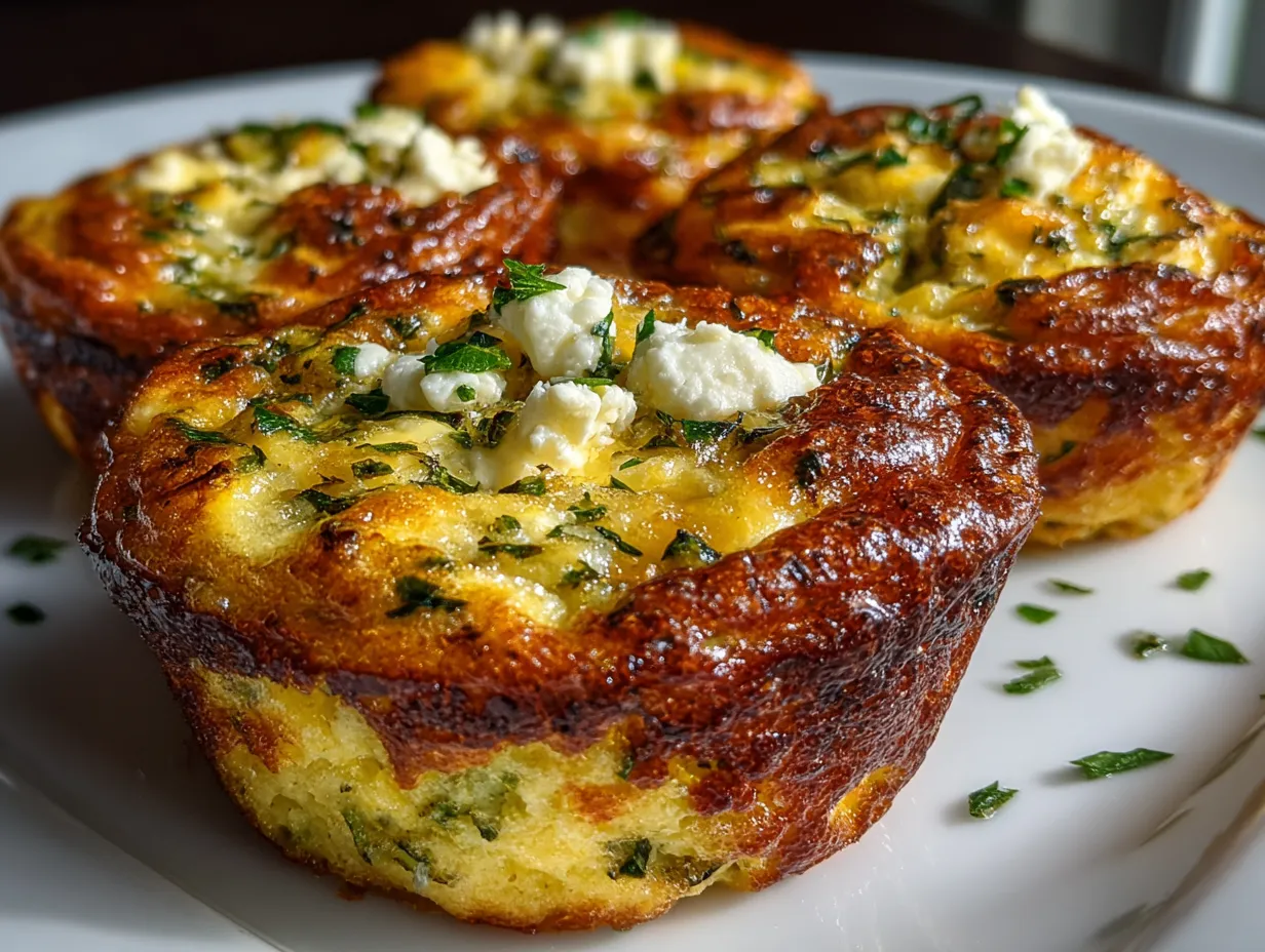 Savory Zucchini and Feta Egg Bites