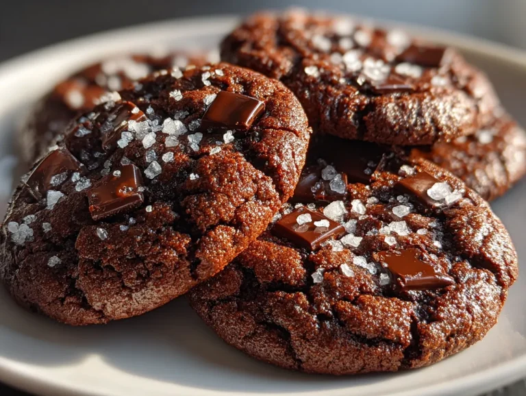 Sea Salt & Dark Chocolate Flourless Cookies