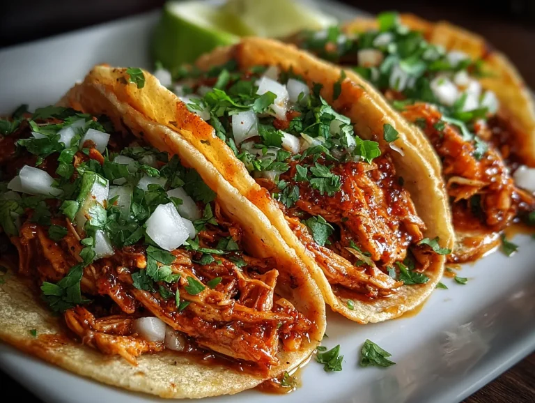 Slow Cooker Shredded Chicken for Street Tacos