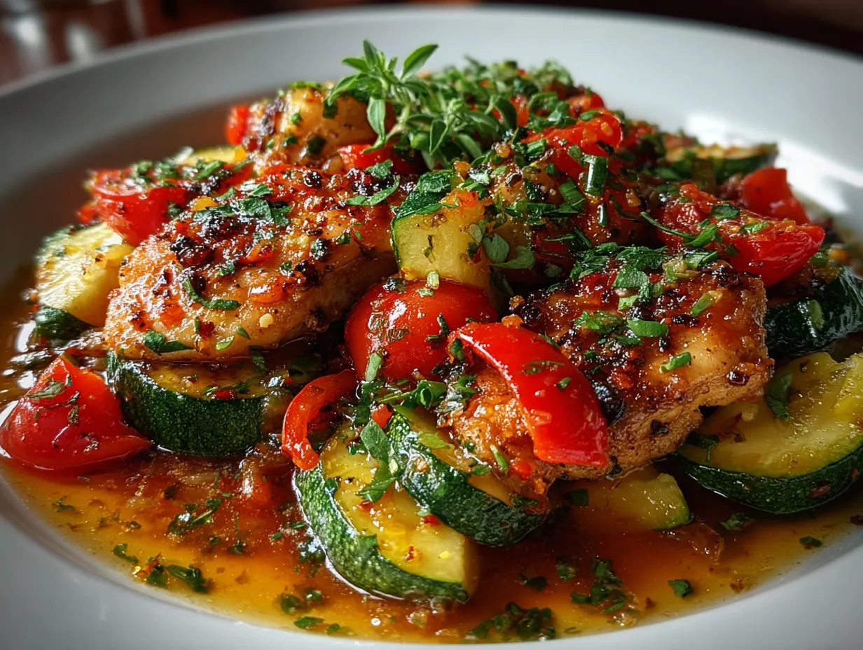 Summer Garden Ratatouille with Chicken
