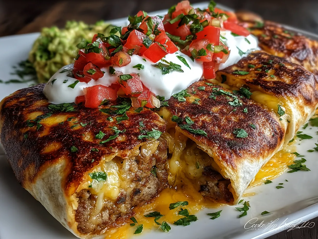 Serving Turkey Sausage Breakfast Burritos (Low Carb)