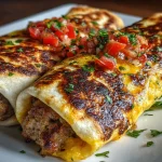 Turkey Sausage Breakfast Burritos (Low Carb)