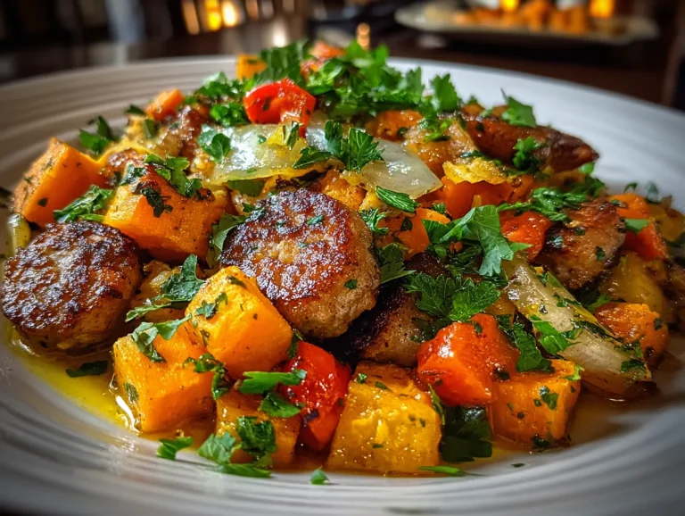 Turkey Sausage & Sweet Potato Hash