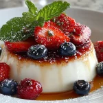 Vanilla Bean Panna Cotta with Berries