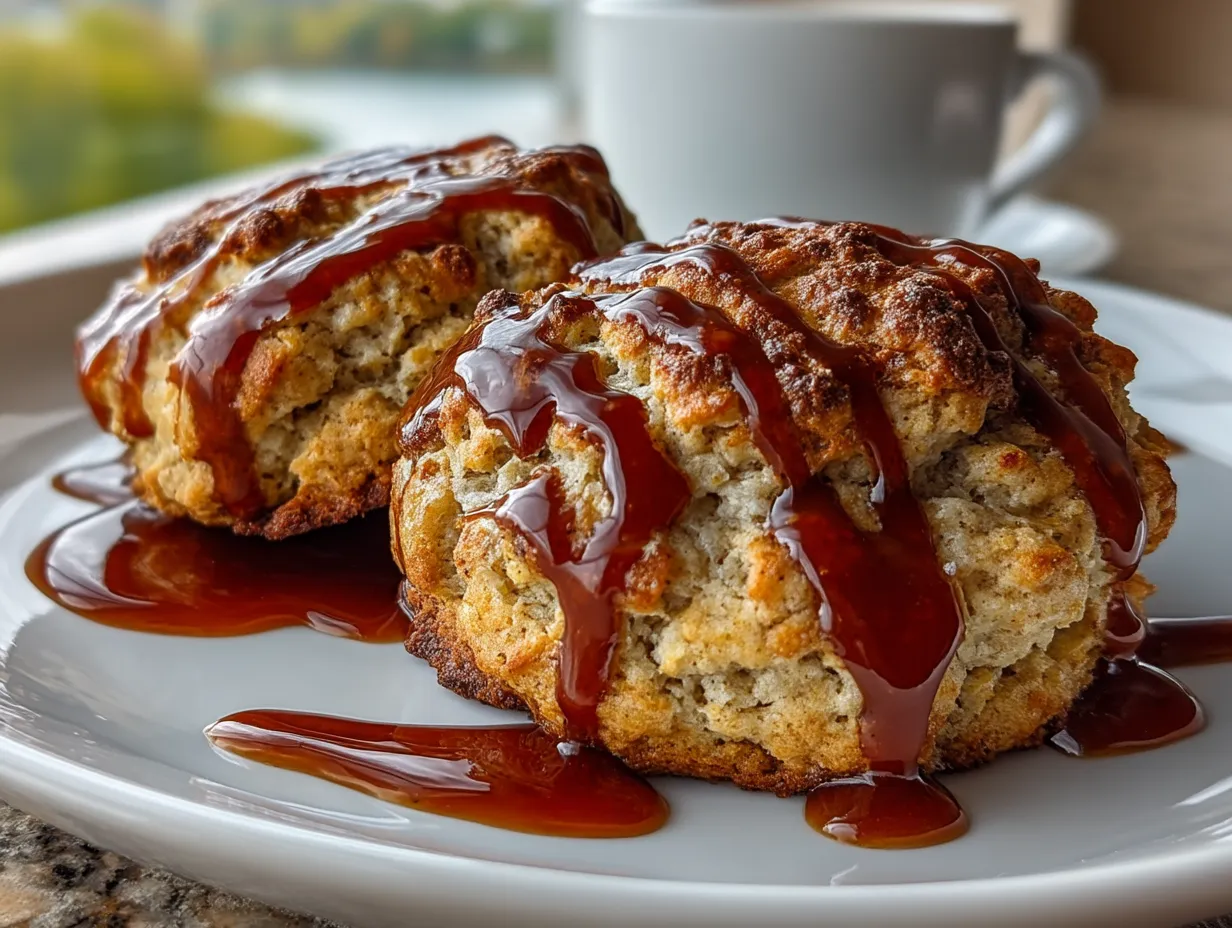 Vegan Banana Bread Protein Cookies ready to serve
