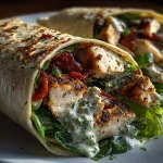 Viral Chicken Caesar Salad Wrap (Low Calorie)