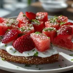 Watermelon Pizza with Greek Yogurt Frosting