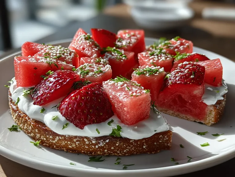 Watermelon Pizza with Greek Yogurt Frosting