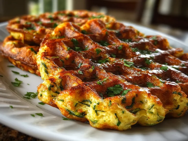 Zucchini Protein Waffles (Sugar-Free)
