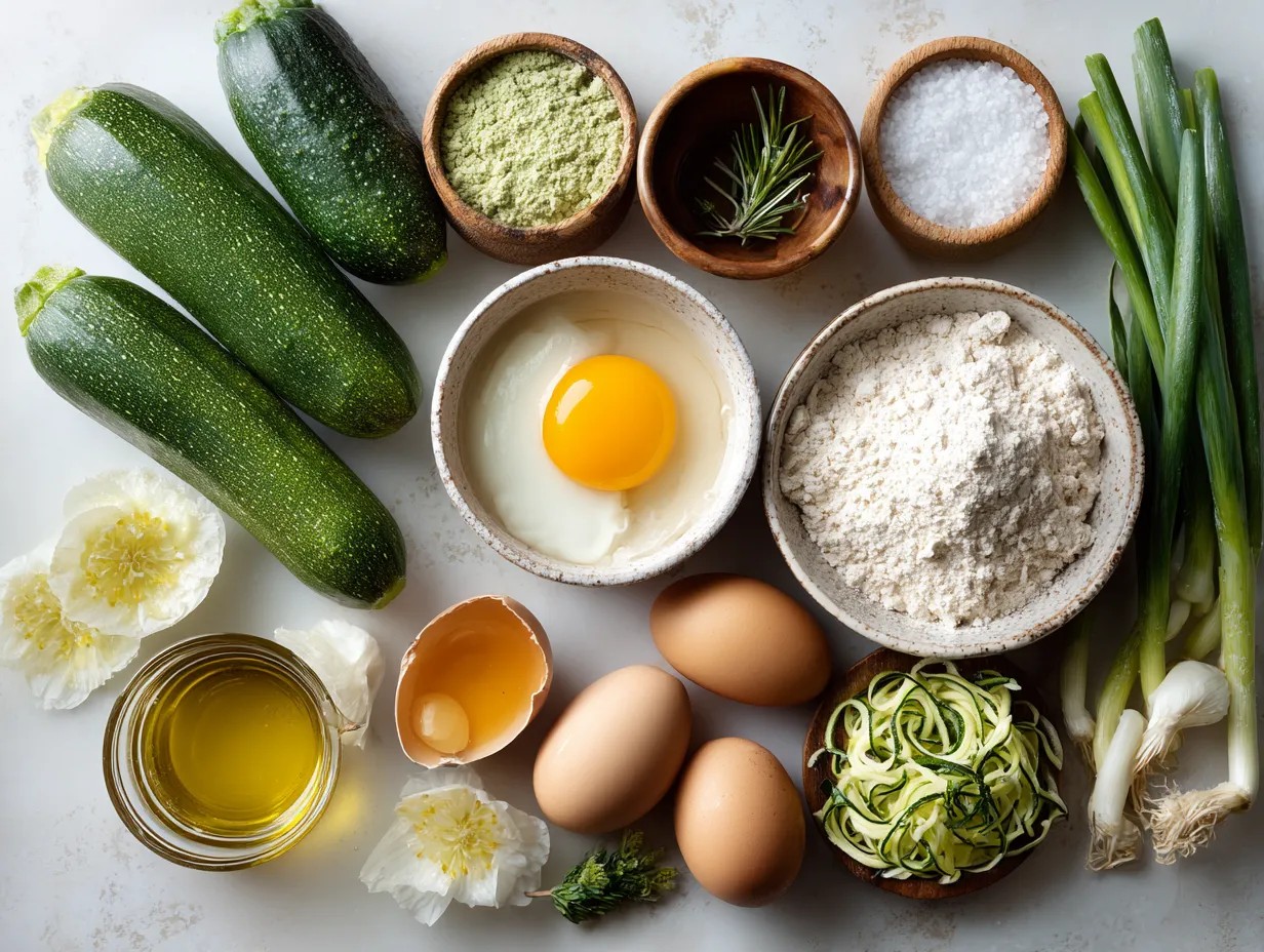 Ingredients for Zucchini Protein Waffles Sugar-Free