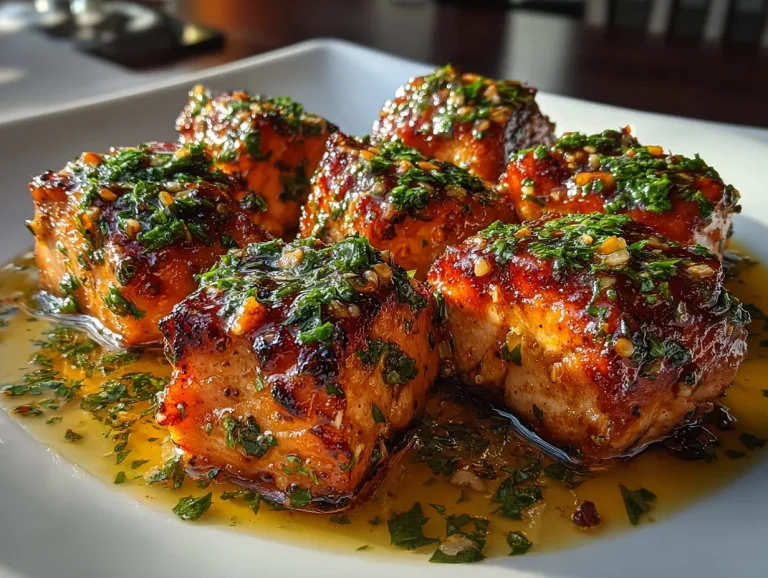 Air Fryer Honey Garlic Salmon Bites