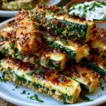 Air Fryer Zucchini Fries (High Protein Ranch)