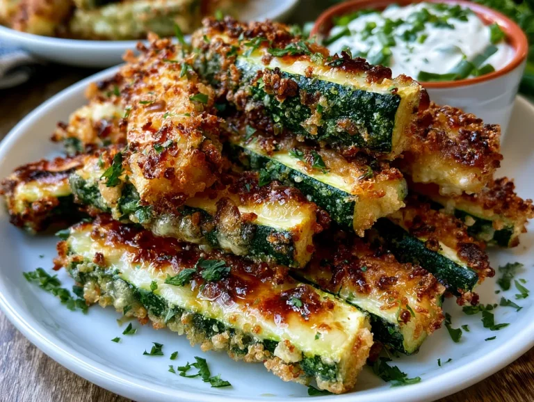 Air Fryer Zucchini Fries (High Protein Ranch)