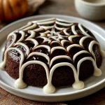 Black Velvet Spider Web Cake