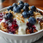 Blueberry Lemon Baked Oatmeal (Cold)