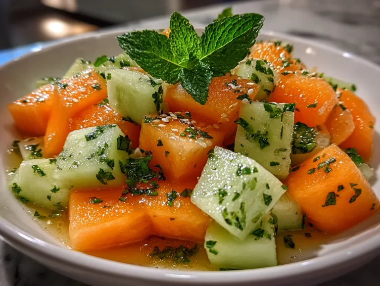 Cantaloupe Mint Salad