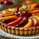 Fresh Nectarine Tart with Almond Crust