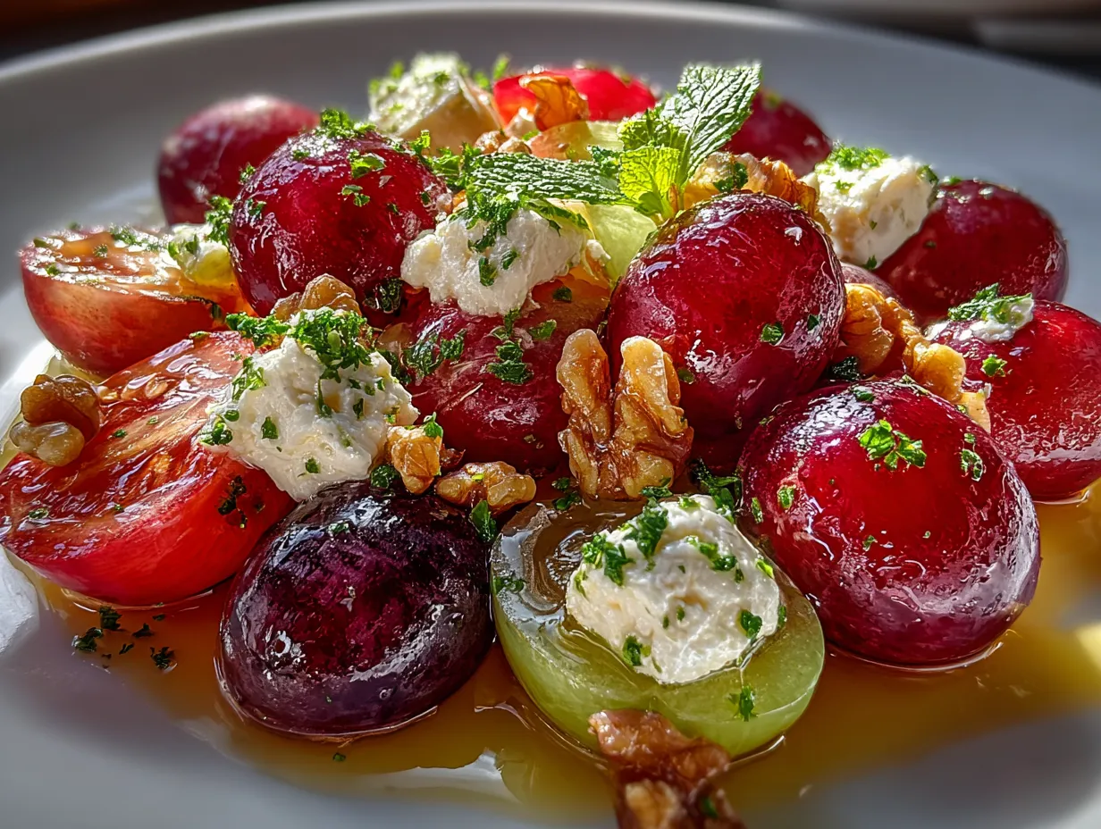 Grape And Walnut Salad