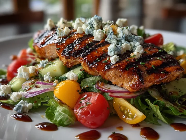 Grilled Buffalo Chicken Salad (Blue Cheese)