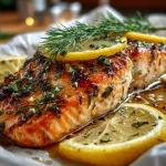 Grilled Lemon Dill Salmon En Papillote