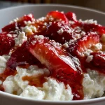 High Protein Strawberry Cottage Cheese Bowl