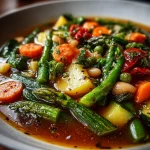 Italian Minestrone Soup Bowl