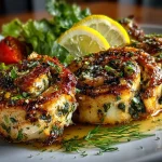 Lemon Herb Chicken Caesar Pinwheels
