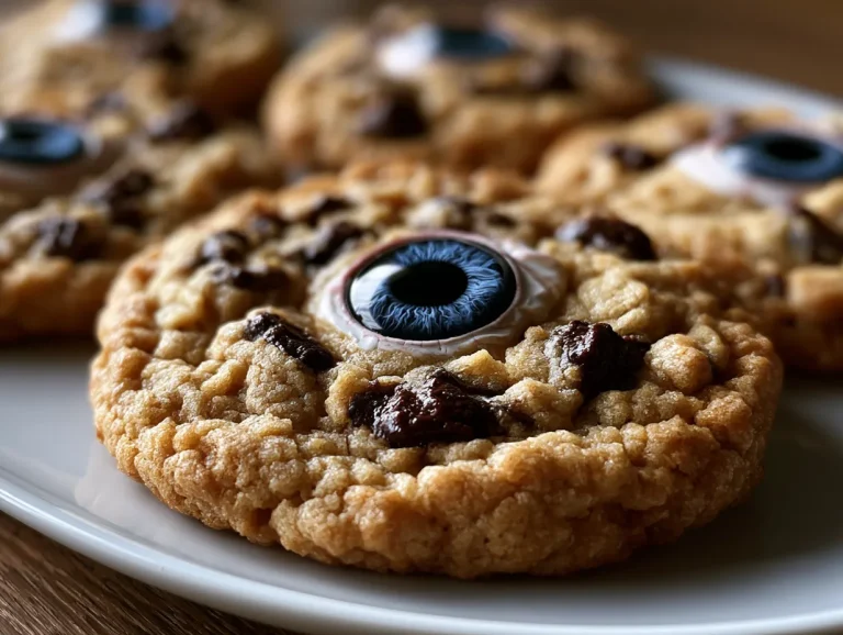 Monster Eyeball Chocolate Chip Cookies