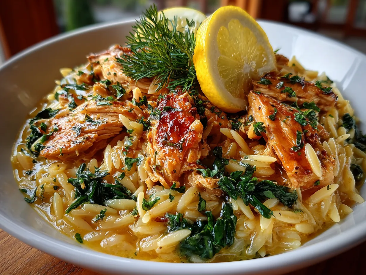 One-Pot Lemon Chicken and Orzo
